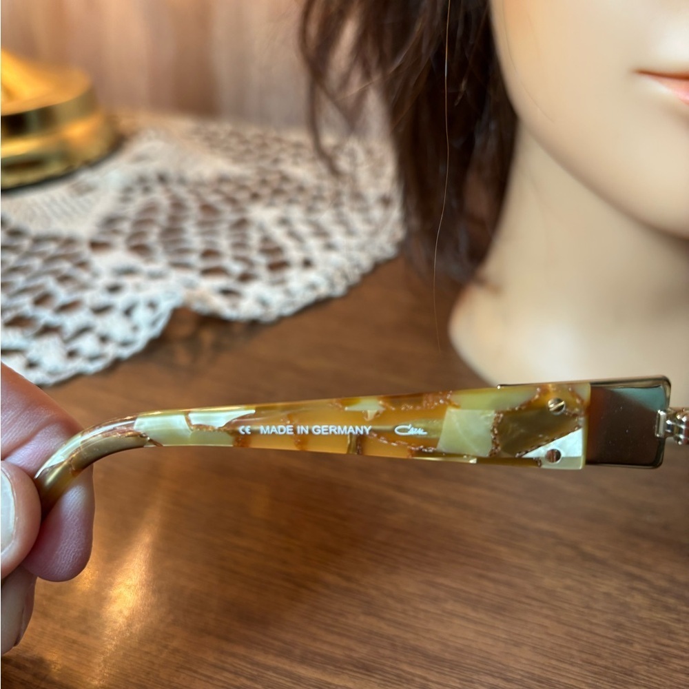 Cazal Vintage Model 9041 Gold and Brown Sunglasses Stylish Made in Germany - Picture 5 of 14